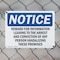 Signmission Reward For Information Leading To The Arrest, 14 in W x Rectangle, Plastic OS-2PACK-NS-P-1014-L-18102 - alternate 4